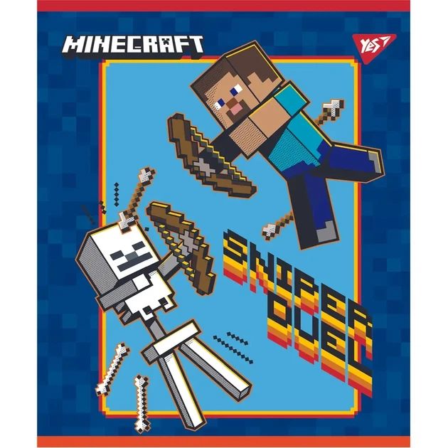 Набір зошитів YES Minecraft А5 12 аркушів клітинка 10шт - изображение 3