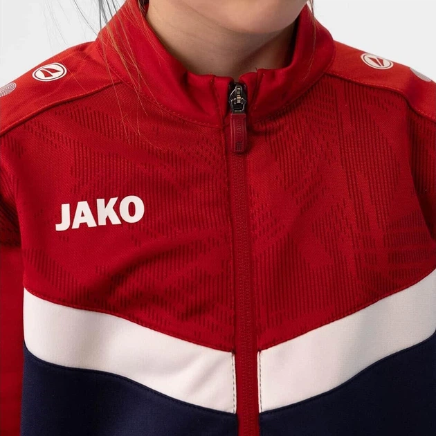Олимпийка (мастерка) детская Jako ICONIC темно-сине-бело-красная 158-164 см 9324-901 - изображение 7