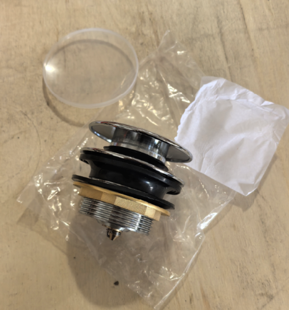 Донный клапан для ванны KOER PW-05-01 1 1/2'' (кнопка) (Цвет хром) (KR3406) - Фото 3 Донный клапан для ванны KOER PW-05-01 1 1/2'' (кнопка) (Цвет хром) (KR3406) - изображение 3
