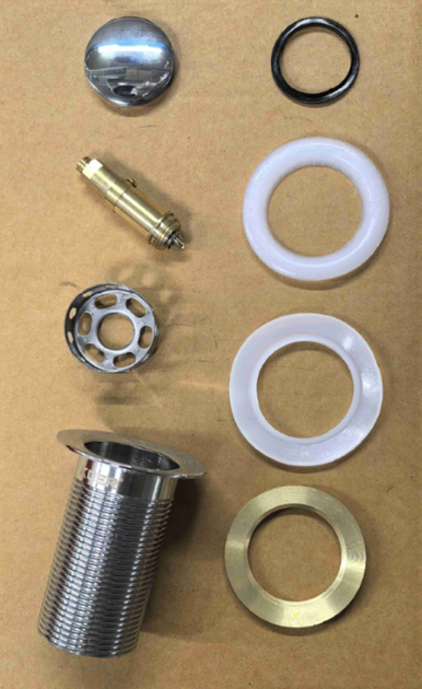 Донный клапан для раковины Koer PW-10-01 1 1/4'' без перелива автоматический СLICK-СLACK (Цвет хром) (KR5797) - Фото 10 Донный клапан для раковины Koer PW-10-01 1 1/4'' без перелива автоматический СLICK-СLACK (Цвет хром) (KR5797) - изображение 10