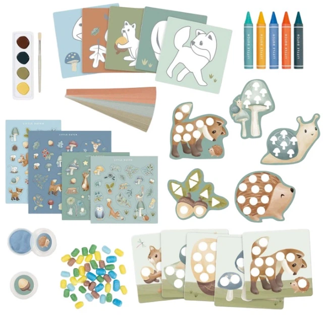 Креативний набір Little Dutch Craft Box Лісові друзі (8714274126046) - зображення 2