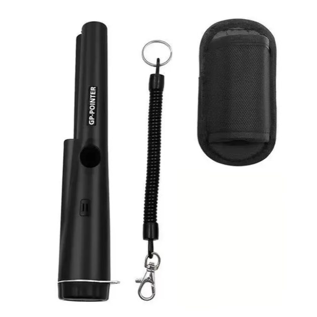 Портативный ручной металлоискатель на 360 градусов, черный - Фото 1 Портативный ручной металлоискатель на 360 градусов, черный - изображение 1