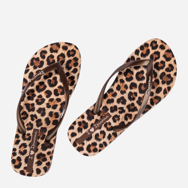 Жіночі в'єтнамки для пляжу Ipanema Animal Print 83846-BP653 39 (24.5 см) Коричневі (7900204536257) - зображення 3