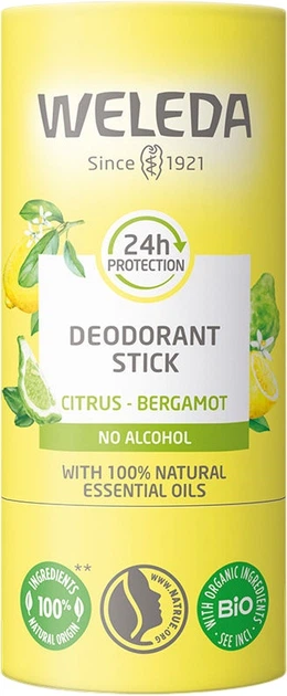 Дезодорант-стік Weleda Citrus-Bergamot 50 г (3596200069048) - зображення 1
