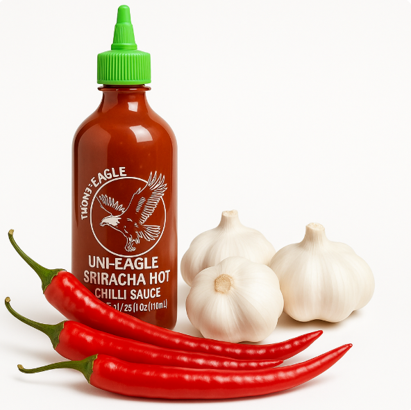 Соус Ширачи Sriracha 740 мл гострий чилі соус з чесноком для суші м'яса морепродуктів Jasny - зображення 5