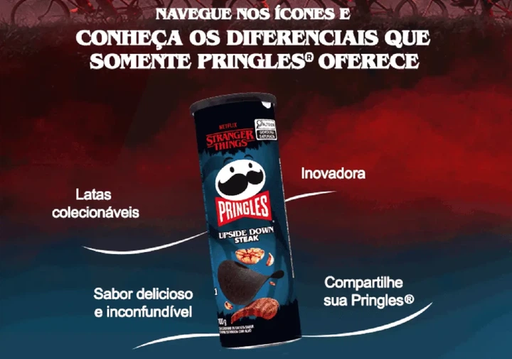 Чипси Pringles Netflix Stranger Things Upside Down Steak Прінглс лімітована серія зі смаком стейку Дивні дива 100 г - зображення 5