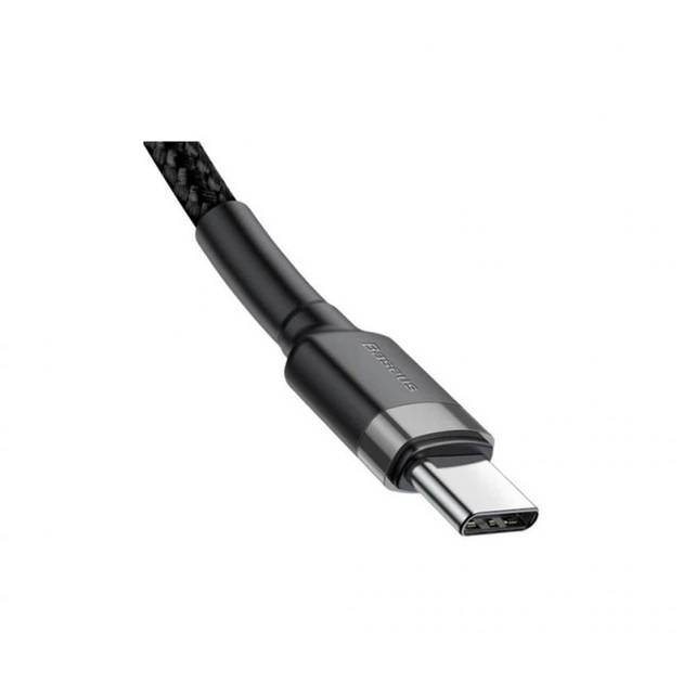 Дата кабель USB-C to USB-C 2.0m USB 3.1 3A grey-black Baseus (CATKLF-HG1) (342966) - Фото 7 Дата кабель USB-C to USB-C 2.0m USB 3.1 3A grey-black Baseus (CATKLF-HG1) (342966) - изображение 7