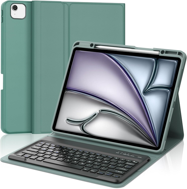 Чехол-клавиатура для iPad Air 13 дюймов (M2 2024/ M3 2025) - клавиатура QWERTY UK с раскладкой для iPad Pro 12,9 дюймов 6-го/5-го - изображение 2