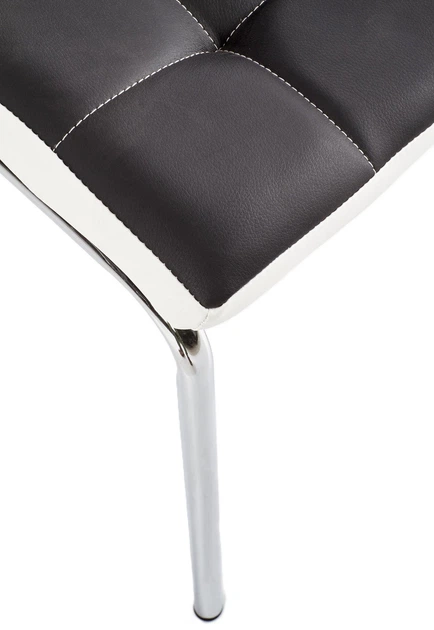 Стілець для кухні та вітальні Halmar K186 Чорно-Білий (5905248117006) - зображення 4