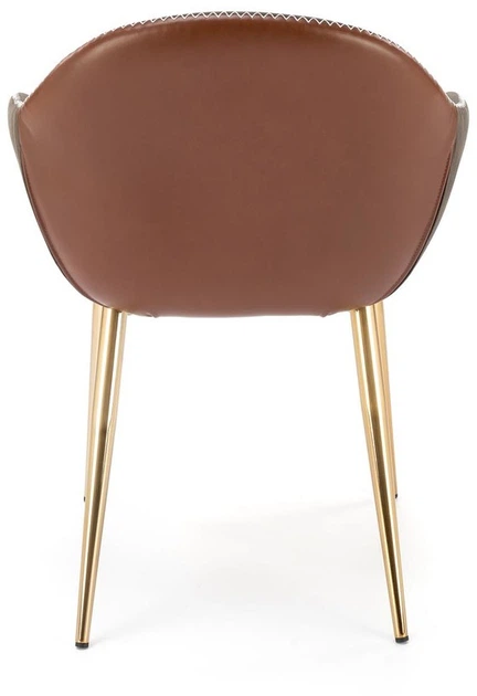 Стілець для кухні та вітальні Halmar K304 Темно-сірий з коричневим (5905248118058) - зображення 8