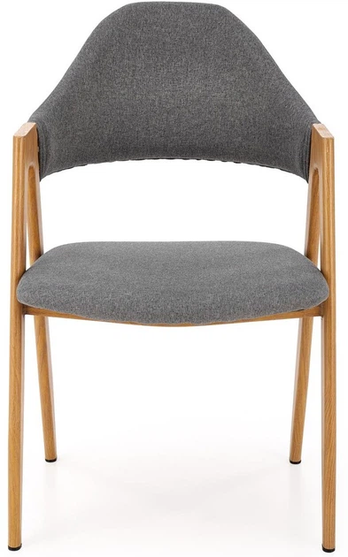 Стілець для кухні та вітальні Halmar K344 з підлокітниками Сірий (5905248118522) - зображення 3