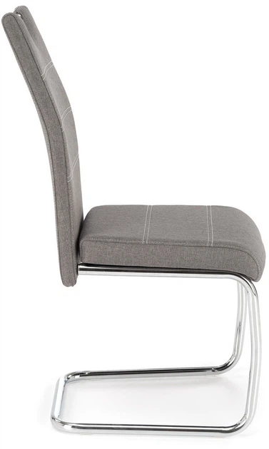 Krzesło do kuchni i salonu Halmar K349 na płozach Popielate (5905248118577) - obraz 3