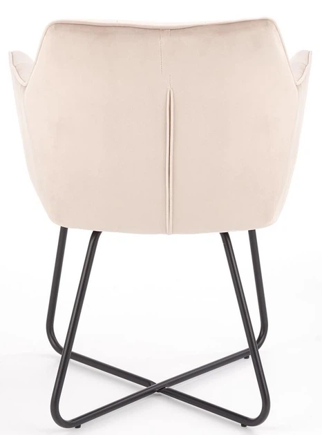 Стілець для кухні та вітальні Halmar K377 на полозках Бежевий (5905248118911) - зображення 6