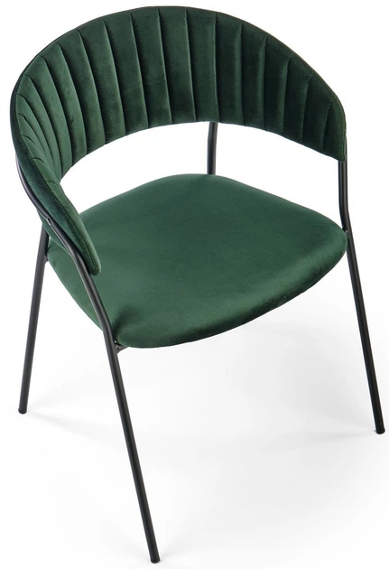 Стілець для кухні та вітальні Halmar K426 Темно-зелений (5905248119710) - зображення 4
