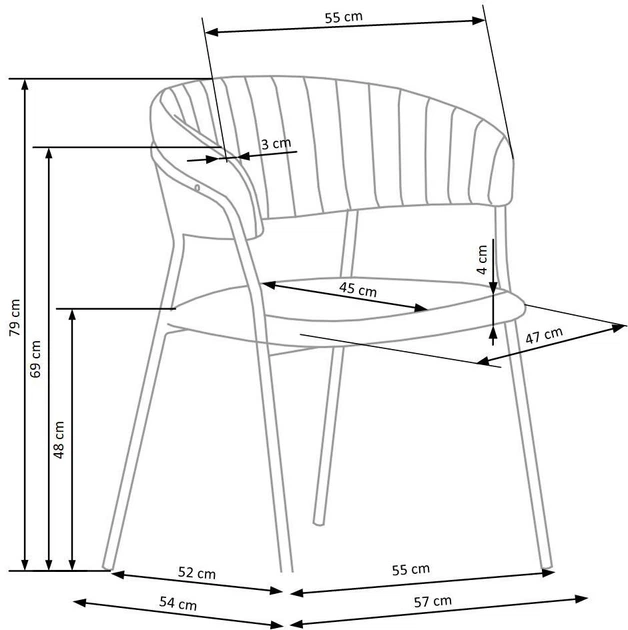 Стілець для кухні та вітальні Halmar K426 Темно-зелений (5905248119710) - зображення 9