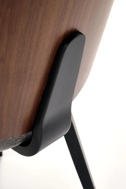 Стілець для кухні та вітальні Halmar K563 Попелястий/Ореховий (5905248133020) - зображення 3