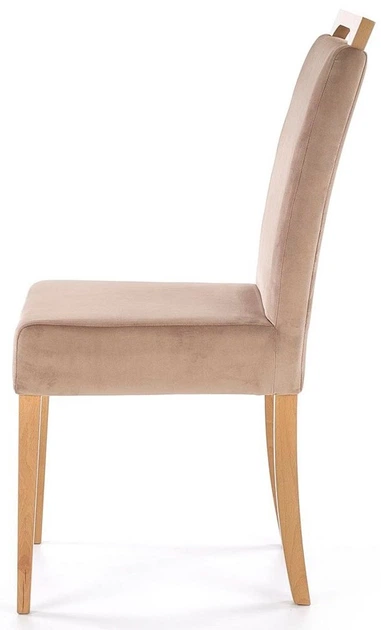 Krzesło do kuchni i salonu Halmar Clarion Jasnobrązowe/Dąb miodowy (5905248133075) - obraz 3