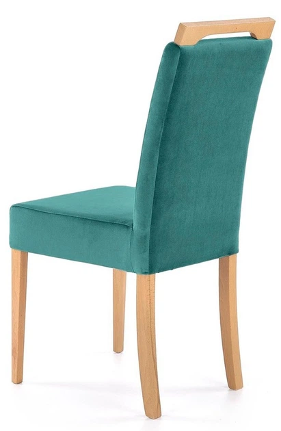 Krzesło do kuchni i salonu Halmar Clarion Ciemnozielone/Dąb miodowy (5905248133082) - obraz 2