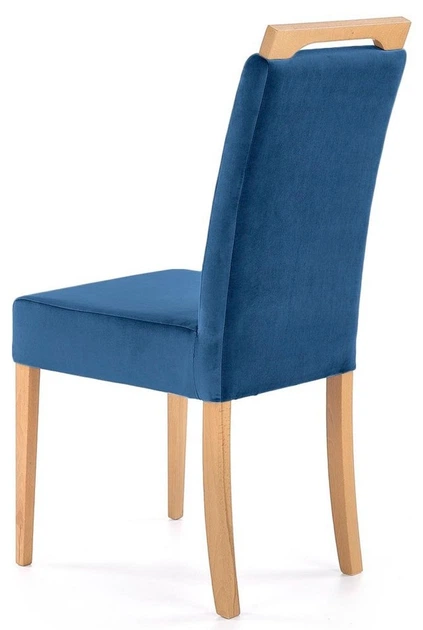 Krzesło do kuchni i salonu Halmar Clarion Granatowe/Dąb miodowy (5905248133099) - obraz 2