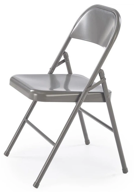 Krzesło do kuchni Halmar K565 składane Popielate (5905248134652) - obraz 6