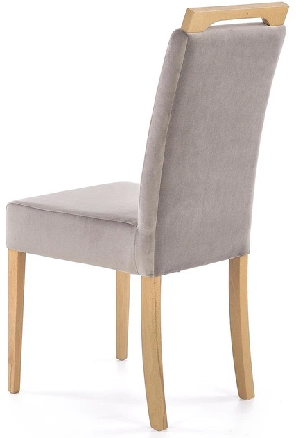 Krzesło do kuchni i salonu Halmar Clarion Popielate/Dąb miodowy (5905248121775) - obraz 2