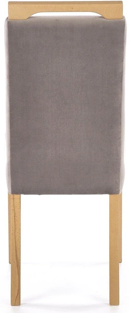 Krzesło do kuchni i salonu Halmar Clarion Popielate/Dąb miodowy (5905248121775) - obraz 4