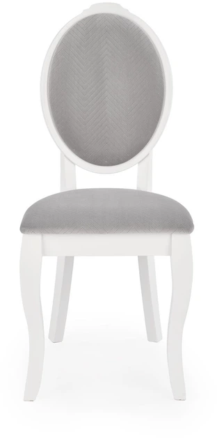 Стілець для кухні та вітальні Halmar Velo Сірий/Білий (5905248122703) - зображення 9