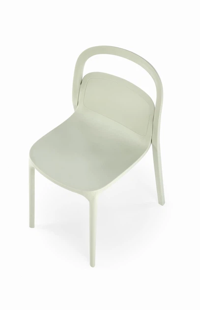Krzesło do kuchni Halmar K490 plastikowe Miętowe (5905248125834) - obraz 6