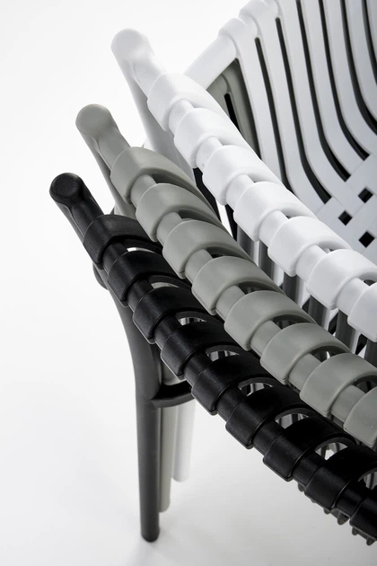 Krzesło do kuchni Halmar K492 plecione z podłokietnikami Białe (5905248125872) - obraz 11