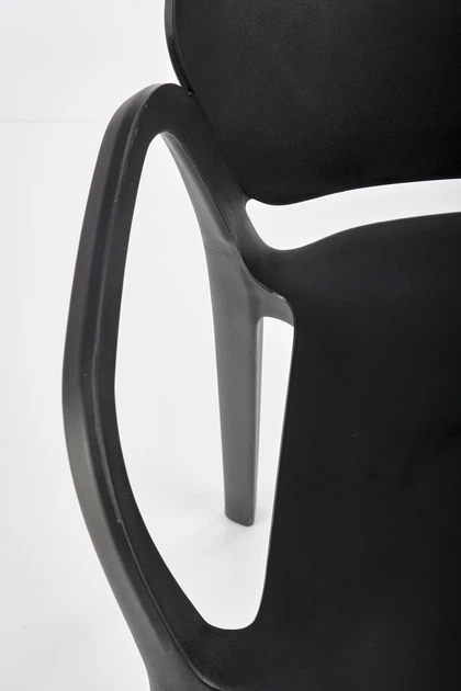 Krzesło do kuchni Halmar K491 plastikowe z podłokietnikami Czarne (5905248125858) - obraz 17