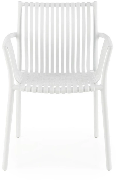 Krzesło do kuchni Halmar K492 plecione z podłokietnikami Białe (5905248125872) - obraz 15