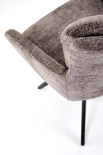 Krzesło do kuchni i salonu Halmar K540 obrotowe Popielate (5905248132467) - obraz 3