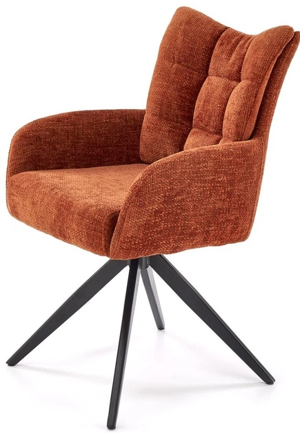 Krzesło do kuchni i salonu Halmar K540 obrotowe Cynamonowe (5905248132450) - obraz 9