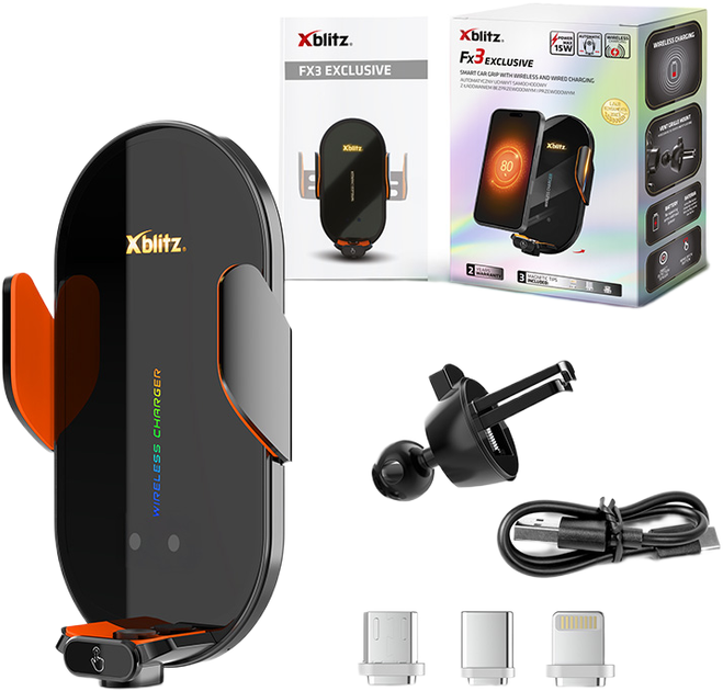 Uchwyt samochodowy Xblitz FX3 Exclusive (5902479676104) - obraz 2