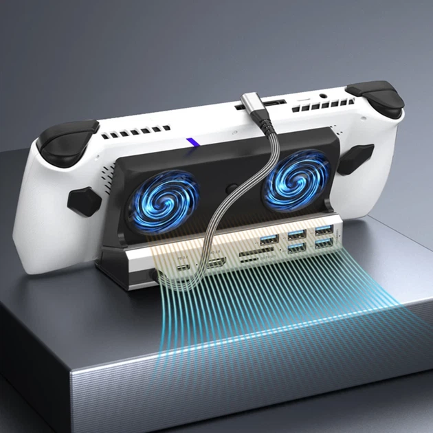 Док-станция YCE 10-в-1 для Steam Deck / OLED, Asus ROG Ally / Xbox Ally, Legion Go/S, MSI Claw – HDMI 4K, RJ45, охлаждение, PD 100W - Фото 7 Док-станция YCE 10-в-1 для Steam Deck / OLED, Asus ROG Ally / Xbox Ally, Legion Go/S, MSI Claw – HDMI 4K, RJ45, охлаждение, PD 100W - изображение 7