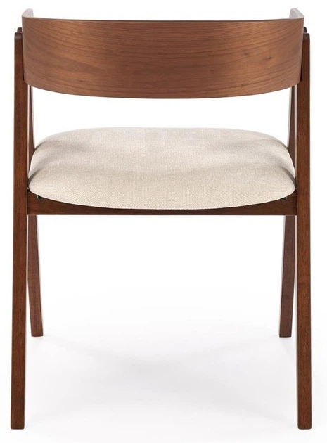 Стілець для кухні та вітальні Halmar K562 Світло-бежевий/Ореховий (5905248133013) - зображення 8