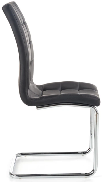 Krzesło do kuchni i salonu Halmar K147 na płozach Czarne (5905248116955) - obraz 2