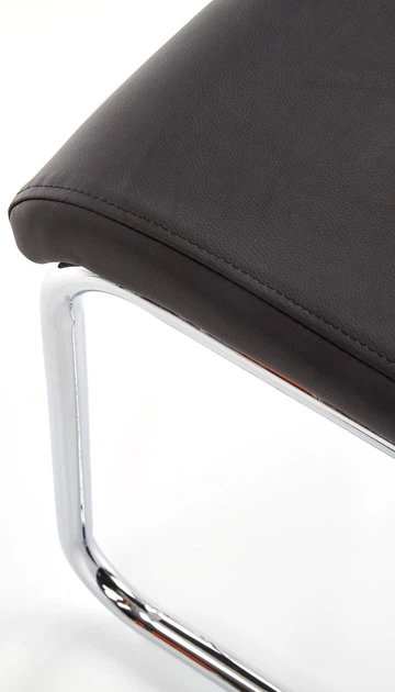 Krzesło do kuchni i salonu Halmar K224 na płozach Czarne (5905248117402) - obraz 4