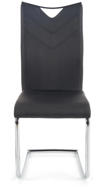 Krzesło do kuchni i salonu Halmar K224 na płozach Czarne (5905248117402) - obraz 6