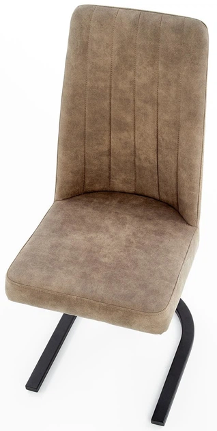 Krzesło do kuchni i salonu Halmar K338 na płozach Brązowe (5905248118492) - obraz 6