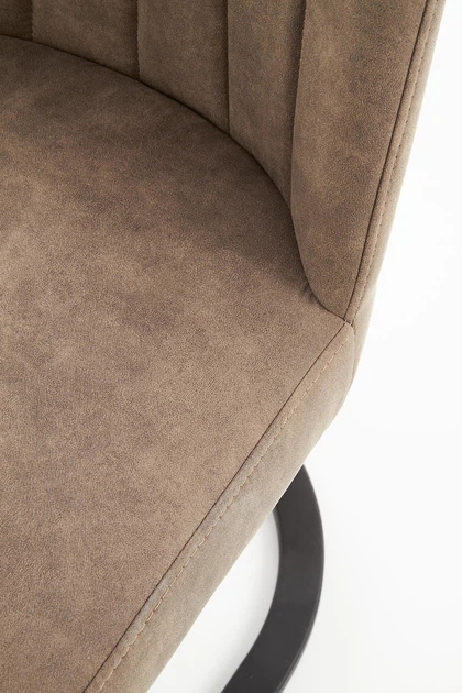 Krzesło do kuchni i salonu Halmar K338 na płozach Brązowe (5905248118492) - obraz 8