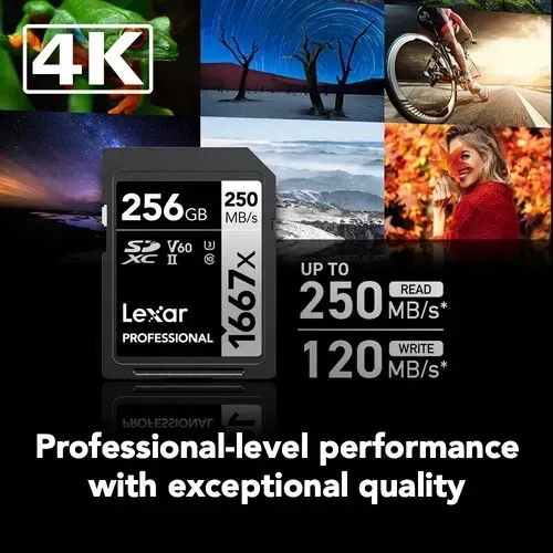 Карта пам'яті Lexar Professional SDXC 256GB UHS-II U3 V60 - зображення 12