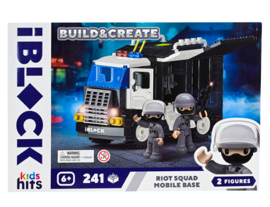 Конструктор IBLOCK Riot Squad полицейская машина 241 деталь Build Create детский конструктор авто для мальчиков - Фото 1 Конструктор IBLOCK Riot Squad полицейская машина 241 деталь Build Create детский конструктор авто для мальчиков - изображение 1