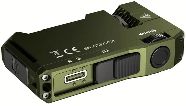 Фонарь универсальный ручной налобный WUBEN G5 EDC 400 люмен водонепроницаемый IP68 фонарик с зарядкой Type-C аккумулятор 450 mAh Зеленый - Фото 3 Фонарь универсальный ручной налобный WUBEN G5 EDC 400 люмен водонепроницаемый IP68 фонарик с зарядкой Type-C аккумулятор 450 mAh Зеленый - изображение 3