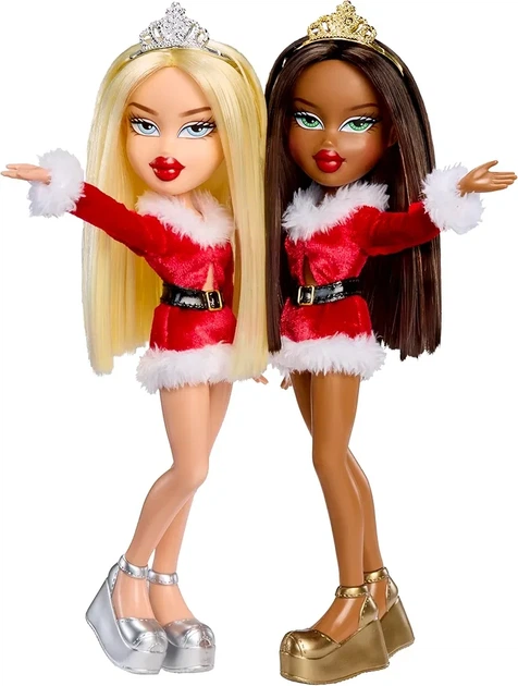 Кукла Bratz Very Merry Sasha Fashion Doll Special, Holiday pack модная Братц Санта Клаус Хлоя блондинка 562153 - изображение 6