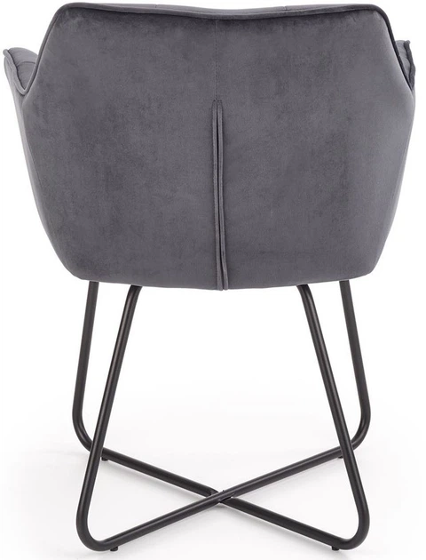 Стілець для кухні та вітальні Halmar K377 на полозках Сірий (5905248118935) - зображення 8