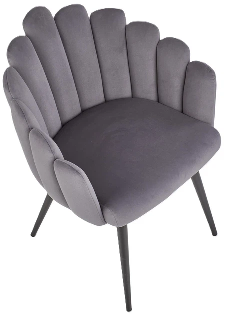 Krzesło do kuchni i salonu Halmar K410 Popielate (5905248119482) - obraz 4