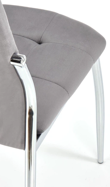 Стілець для кухні та вітальні Halmar K416 Сірий (5905248119550) - зображення 5