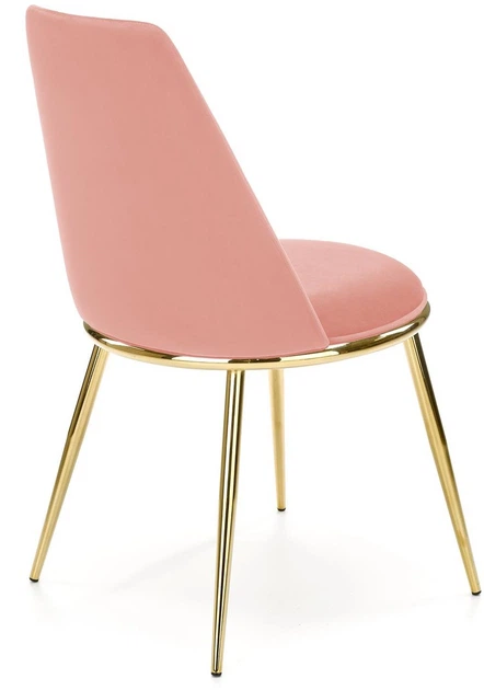 Krzesło do kuchni i salonu Halmar K460 ze złotym stelażem Różowe (5905248119901) - obraz 6