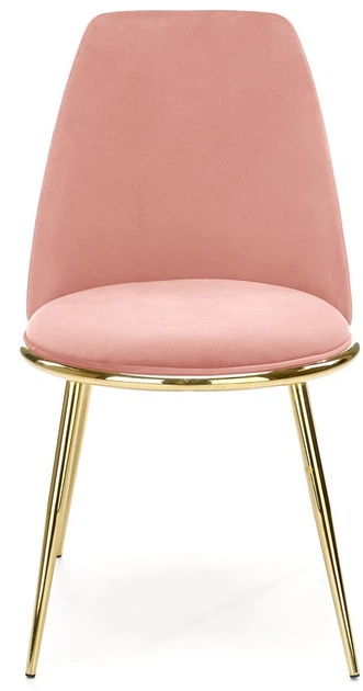 Krzesło do kuchni i salonu Halmar K460 ze złotym stelażem Różowe (5905248119901) - obraz 10
